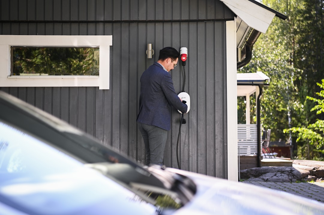 home EV charging station Level 2 installation, electric panel upgrade residential