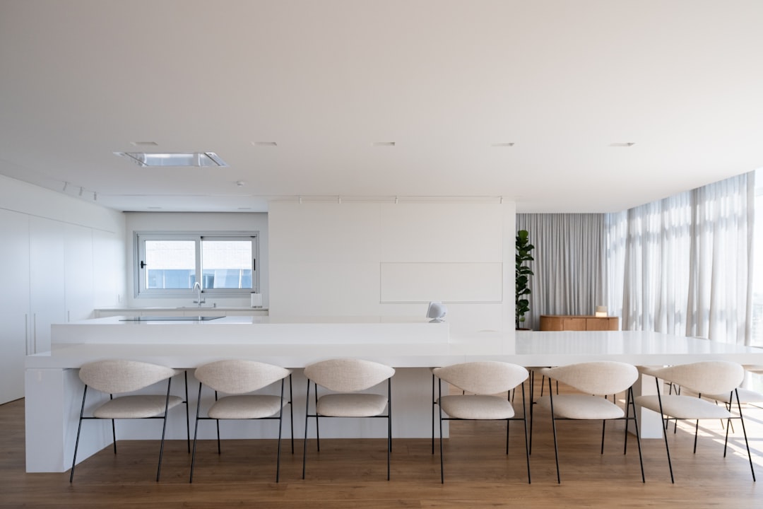 minimalist interior living room, clean white space home design