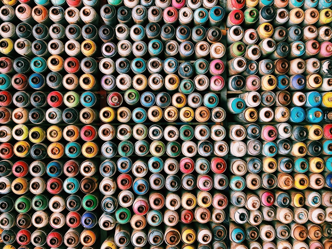 diamond painting kit, colorful canvas beads close-up